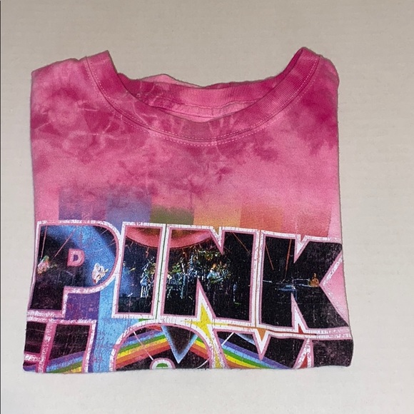 Pink Floyd tye dye crop t- shirt - Picture 3 of 6